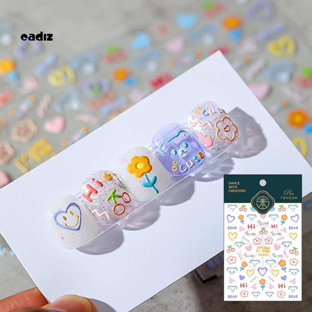 Miếng Dán Trang Trí Móng Tay Nghệ Thuật Siêu Mỏng