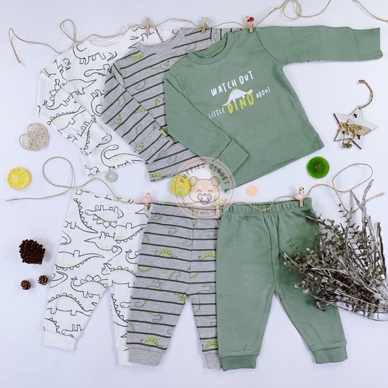 Set 3 bộ bé trai auth uk 6/9