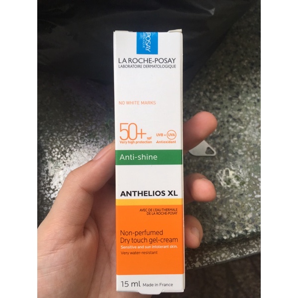 [ Date 2024] Kem chống nắng La Roche Posay Anthelios XL Anti-Shine vạch xanh lá  50ml 15ml, Invisible Fluid 50ml