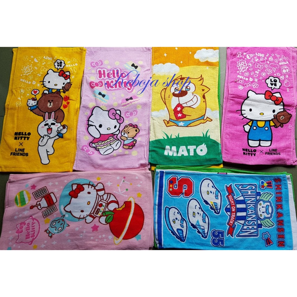 Khăn tắm cotton hình cute siêu dễ thương 27cm x 50cm