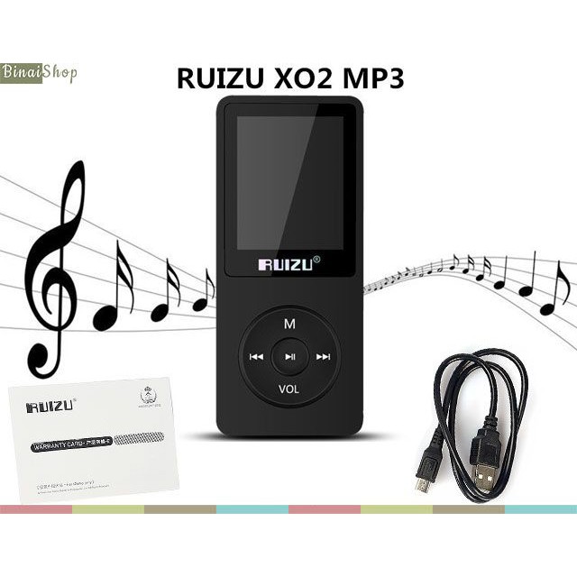 RUIZU X02 - Máy Nghe Nhạc Mp3 8gb đen, trắng