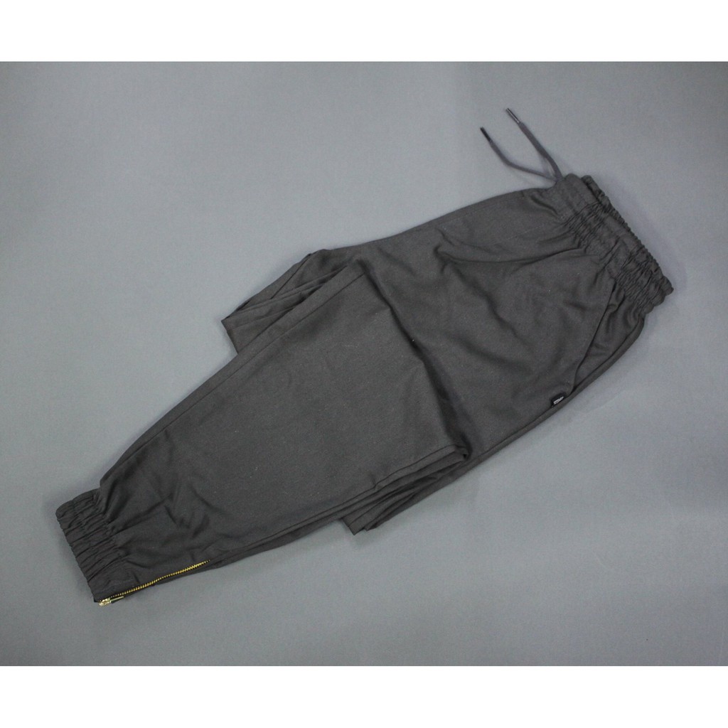 QUẦN JOGGER KAKI CO GIẢN, KHÓA ZIP CÁ TÍNH
