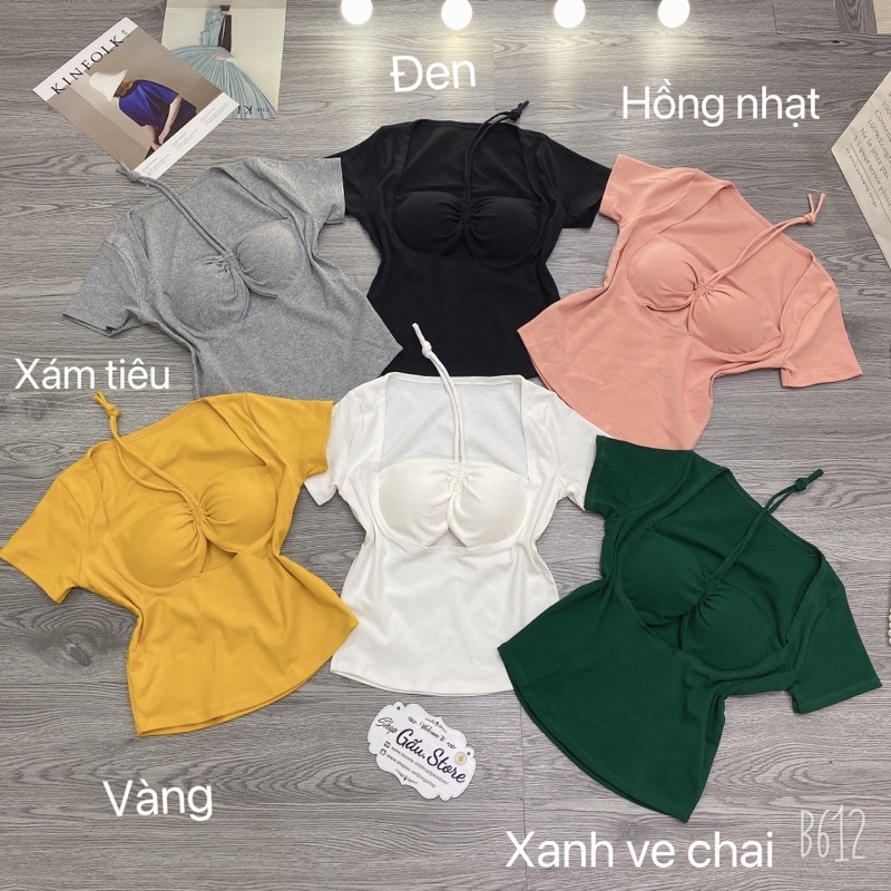 Áo thun body Tay Ngắn kiểu dây yếm