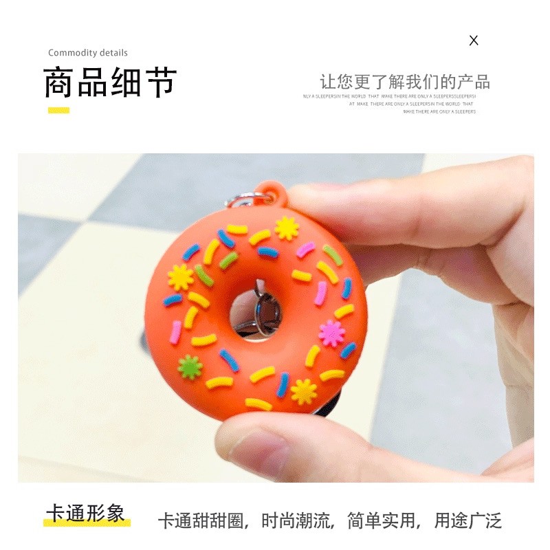 Móc Khoá Hình Bánh Dounut Siêu Xinh