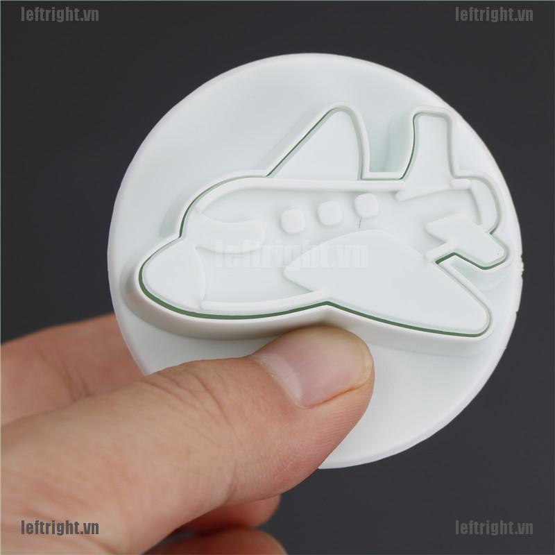 Set 4 Khuôn Cắt Bánh Quy / Kẹo Đường Hình Chiếc Máy Bay Chất Lượng Cao