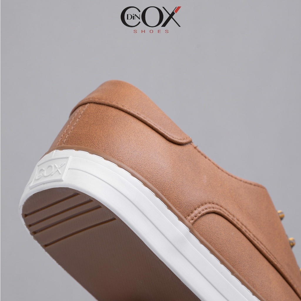 Giày Da Sneaker Nam Chính Hãng DINCOX E11 TAN Phong Cách Tây Lịch Lãm