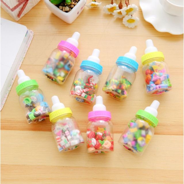 Tẩy chì bình sữa noel giáng sinh và các chủ đề hoạt hình