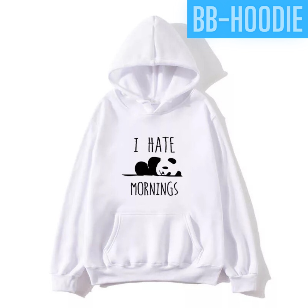 ÁO KHOÁC HOODIE I HATE MORNING FORM RỘNG NAM NỮ ĐỀU MẶC ĐƯỢC