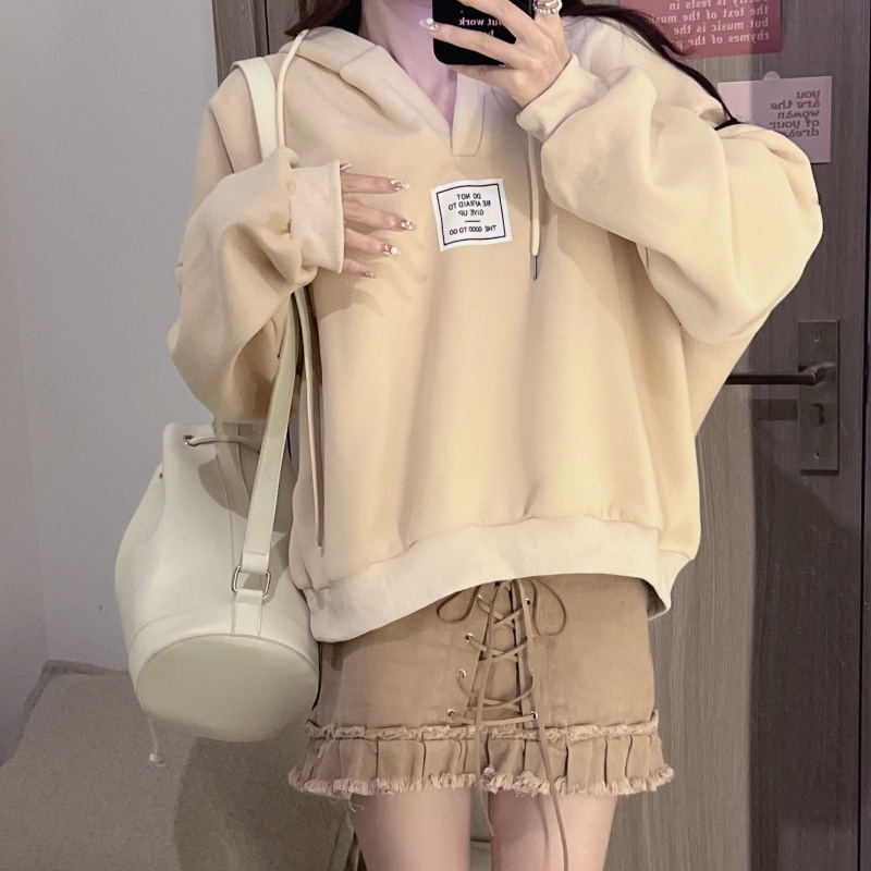 Áo hoodie SUXI màu sắc thời trang mùa thu cho nữ