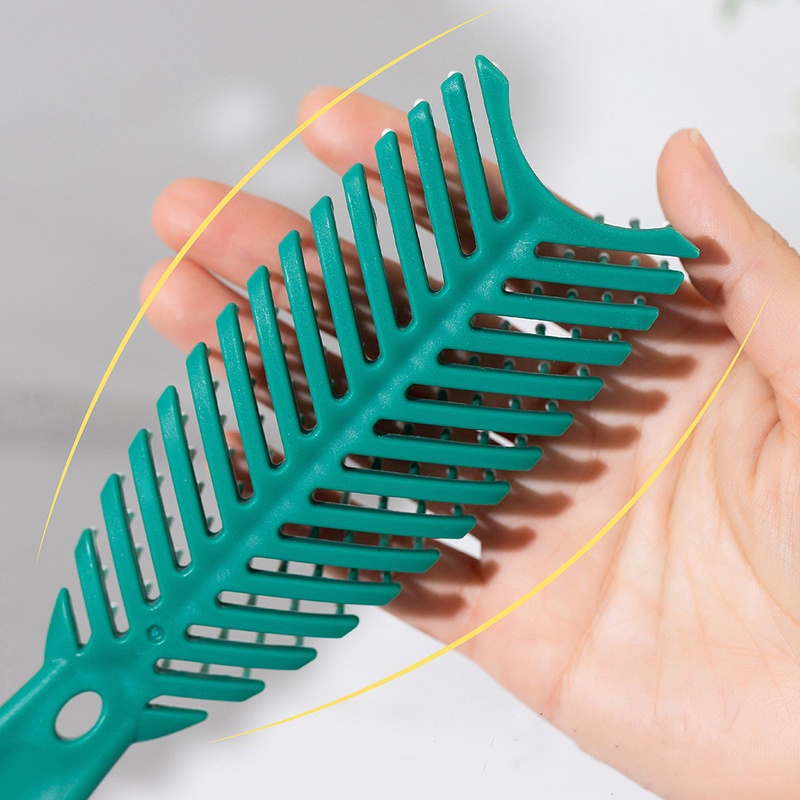 Lược Chải Tóc Hình Xương Cá Có 3 Màu Khác Nhau