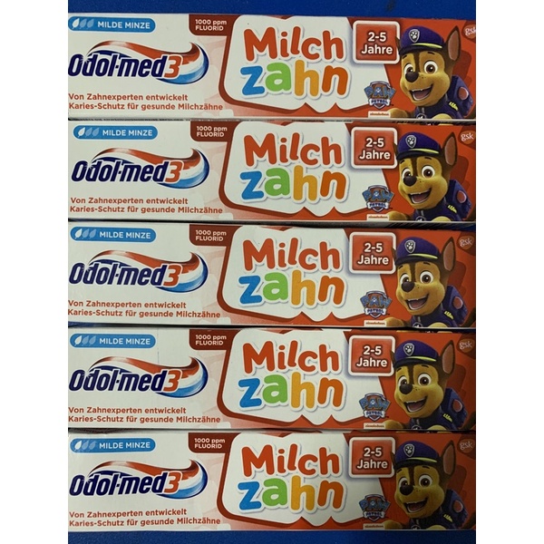 Kem đánh răng Odol med 3 milch zahn trẻ em hàng Đức (hoàn tiền 100 lần nếu sai nguồn gốc )