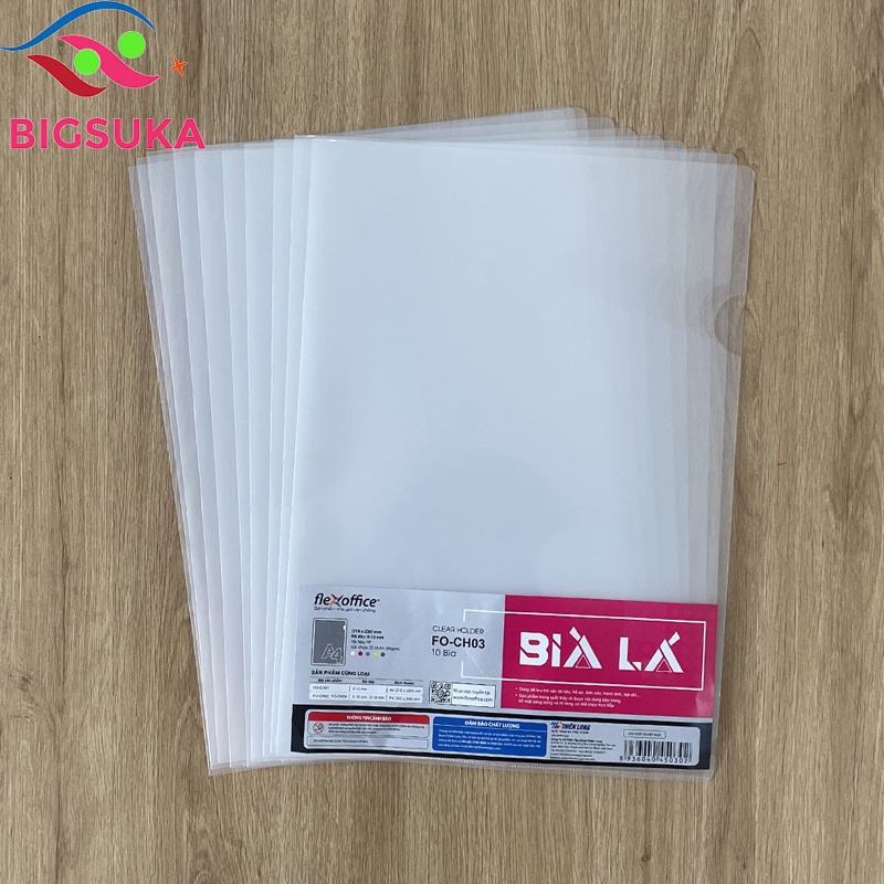 Bìa Lá A4 Thiên Long [Xấp 10 bìa] File đưng hồ sơ BIGSUKA