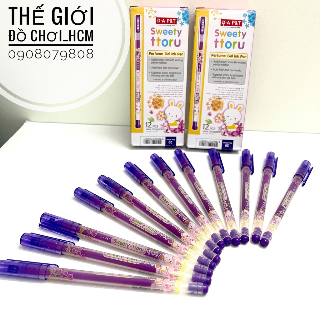 [MỰC ĐẸP- LOẠI 1] Bút lông kim TTorru sweety ngòi sắt mực tím rất đẹp dành cho các bé học viết chữ.