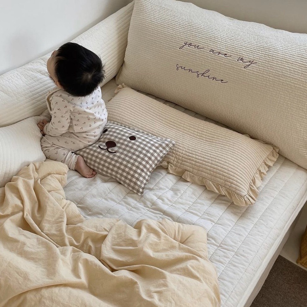 Vỏ gối chữ nhật size lớn cao cấp cho bé chính hãng Anmante Hàn Quốc