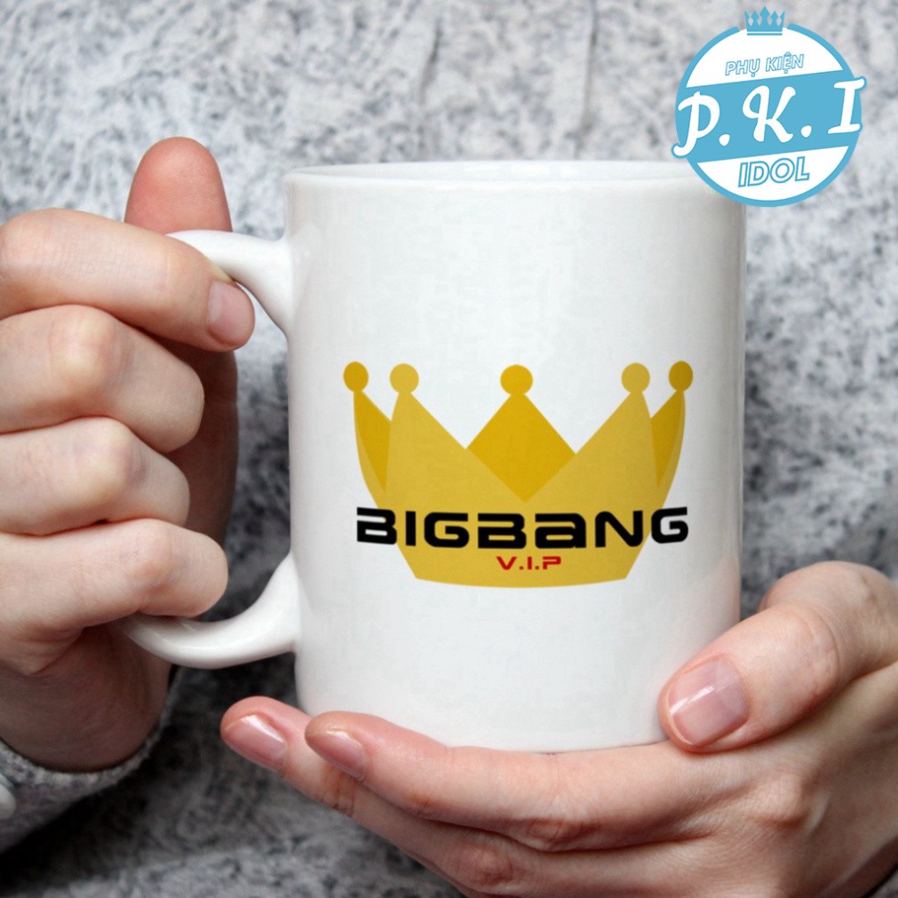 Cốc Sứ Cao Cấp In Hình Logo BIGBANG - V.I.P - QUÀ TẶNG K-POP