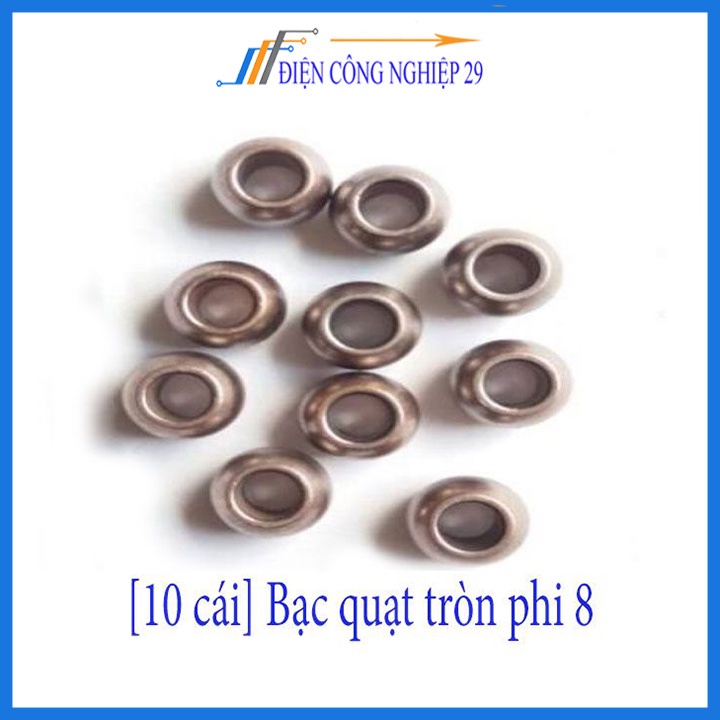 10 cái Bạc quạt tròn phi 8