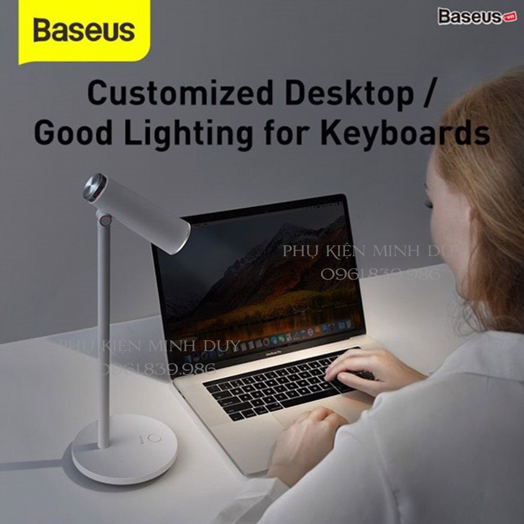 Đèn đọc sách để bàn chống mỏi mắt, chống cận Baseus i-work Series Charging Office Reading Desk Lamp (1800mAh, 40+ hours)