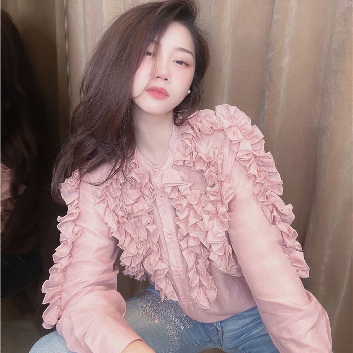 Áo Sơ Mi Phối Ren Thời Trang Cho Nữ  tao bao
