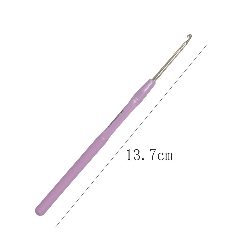 3 cái / bộ crochet kích thước khác nhau bộ móc nhôm màu công cụ tự làm dệt thủ công dụng cụ may dệt kim 2 / 2.5 / 3mm
