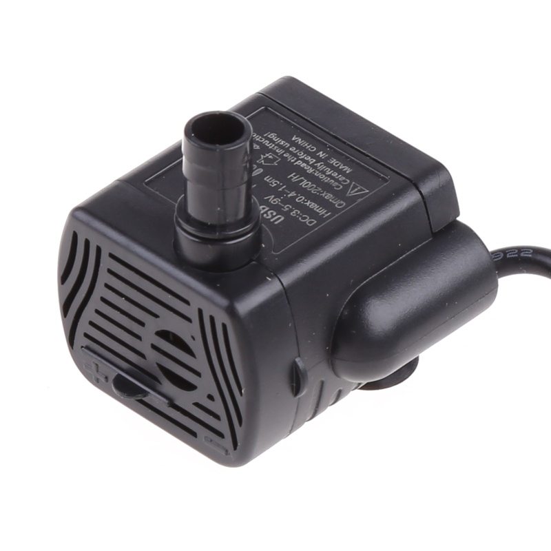 Máy Bơm Chìm DC 3.5V-9V 3W 200L/H Mini Sử Dụng Năng Lượng Mặt Trời Đầu Cắm USB Pu
