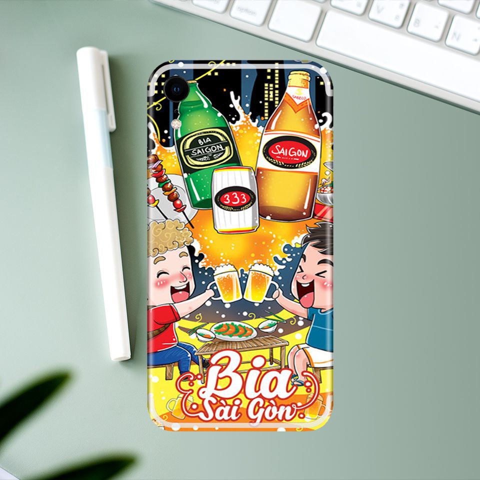 Miếng dán skin hình Bia Sài Gòn (Mã: Chib003) cho iPhone 5/6/6Plus/7/7Plus/X/XS max/11/11 Pro/11Pro max 