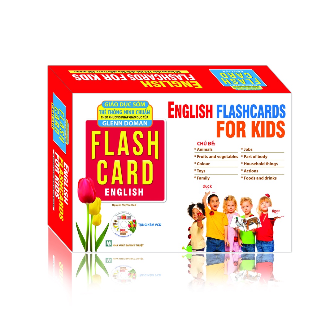 Sách - English Flashcards for kids (Bộ thẻ Tiếng Anh)- Dạy Trẻ Theo Phương Pháp Glenn Doman