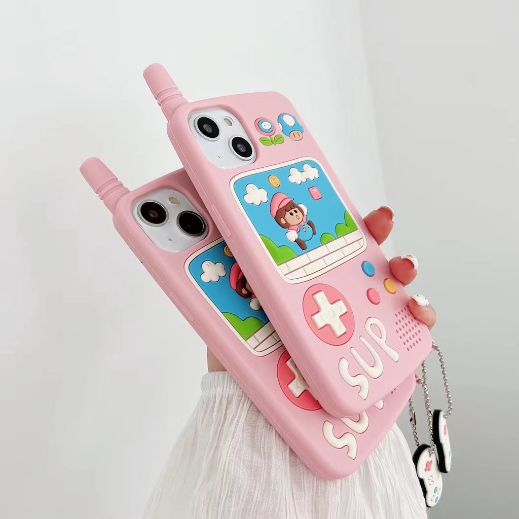 Ốp Điện Thoại Silicon Mềm Hình Máy Chơi game cellular 3D Cho Iphone 14promax 14 13 pro max 12 pro max 11 pro max x xr xs max 6 6s 7 8 plus