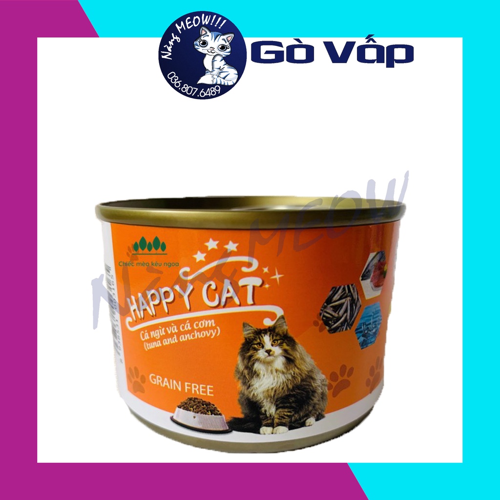 Pate Happy Cat - Pate Mèo Lon 160g - NÀNG MEOW