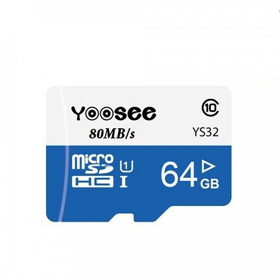 Thẻ nhớ YOOSEE 64Gb U3 tốc độ cao chuyện dụng cho Camera IP wifi, Smartphone, loa đài (Bảo Hành Trọn Đời).