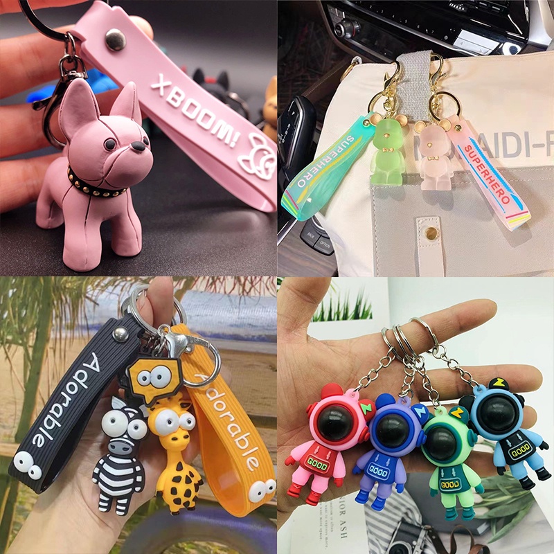 Móc khóa MISS ZOE hình gấu tia chớp 50 kiểu dễ thương