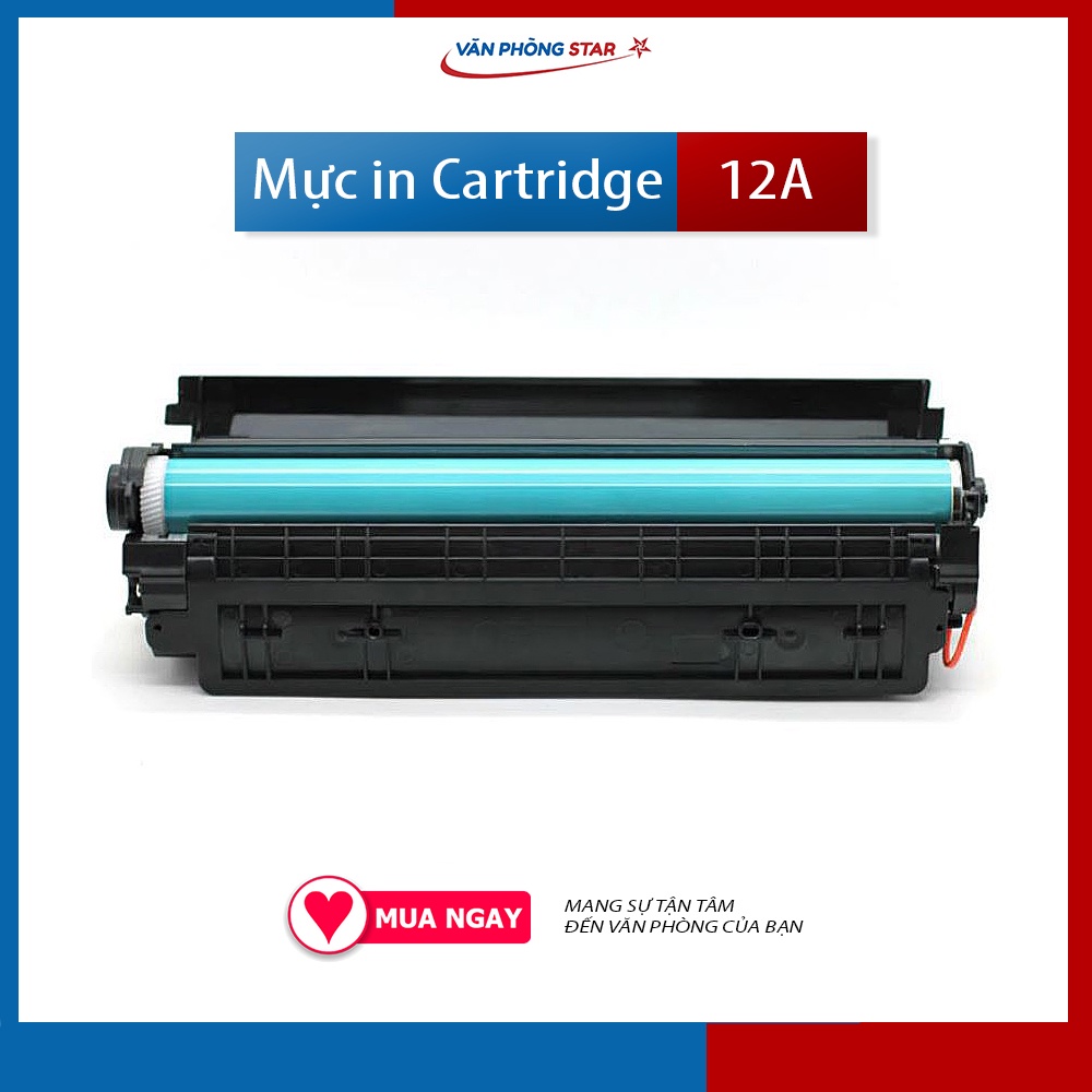 Hộp mực in 12A  (Q2612A) dùng cho máy in canon 2900/3300,máy in HP dung lượng 2100 bản in -CAM KẾT BẢO HÀNH 1 ĐỔI 1