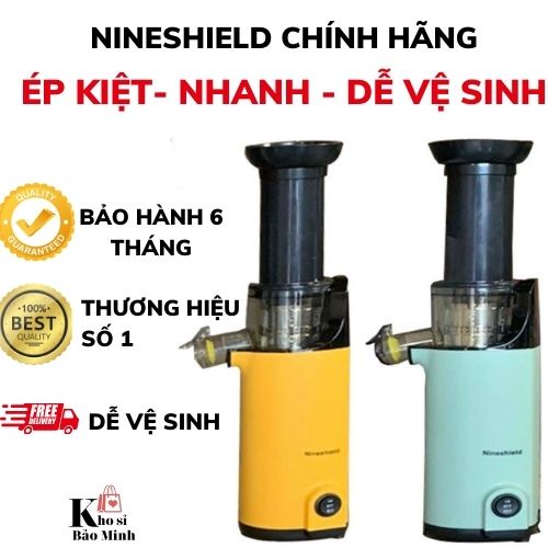 Máy Ép Chậm Nineshield, Máy Ép Trái Cây Bảo Hành 6 tháng