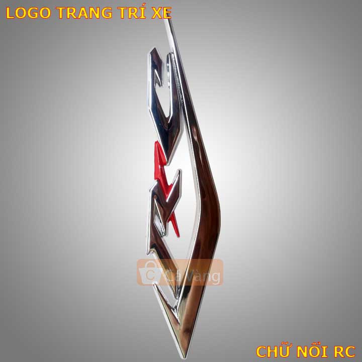 Logo trang trí xe máy chữ nỗi RC cho dòng xe Sirius và nhiều xe khác