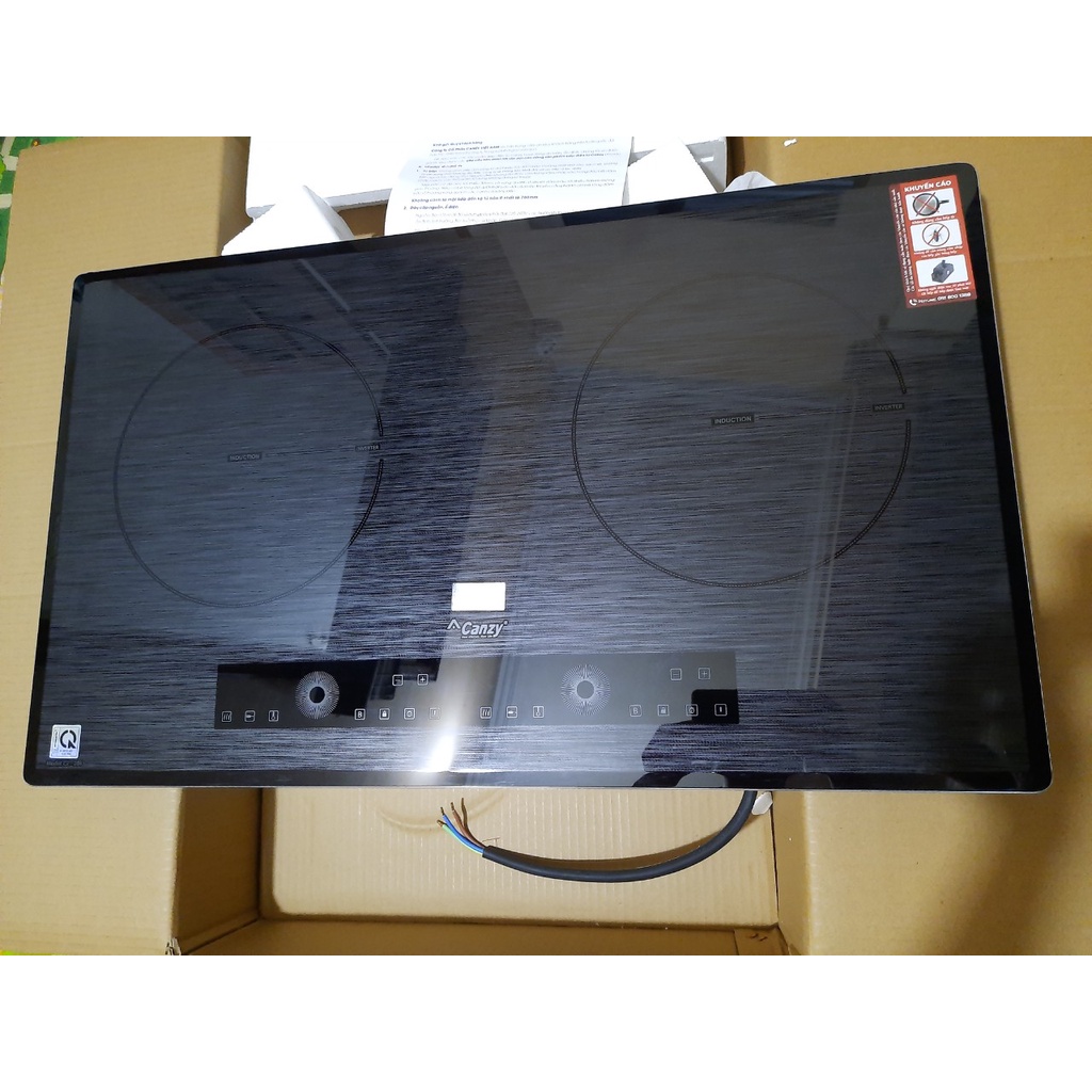 Bếp từ đôi Canzy CZ 288 - Bếp 2 lò từ Inverter, Mặt phủ Sapphire chống xước