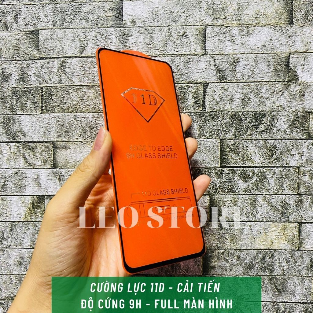 ⚡Rẻ vô địch⚡Kính cường lực Oppo Reno 5 - Cao cấp 11D - Full màn hình và Trong suốt - Độ cứng 9H [LEO STORE]