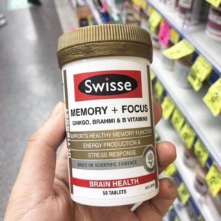 Bổ não Swisse Ultiboost Memory Focus 50 viên