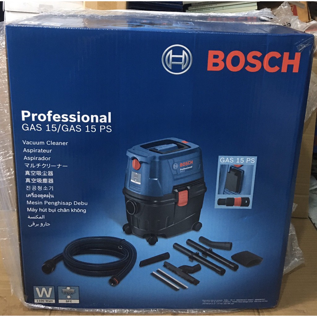 MÁY HÚT BỤI KHÔ VÀ ƯỚT BOSCH GAS 15