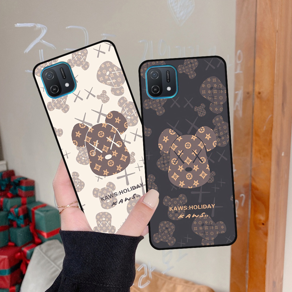 Ốp Oppo A16k in hình họa tiết Mountain, Be@rbrick dễ thương (T13 - T18)