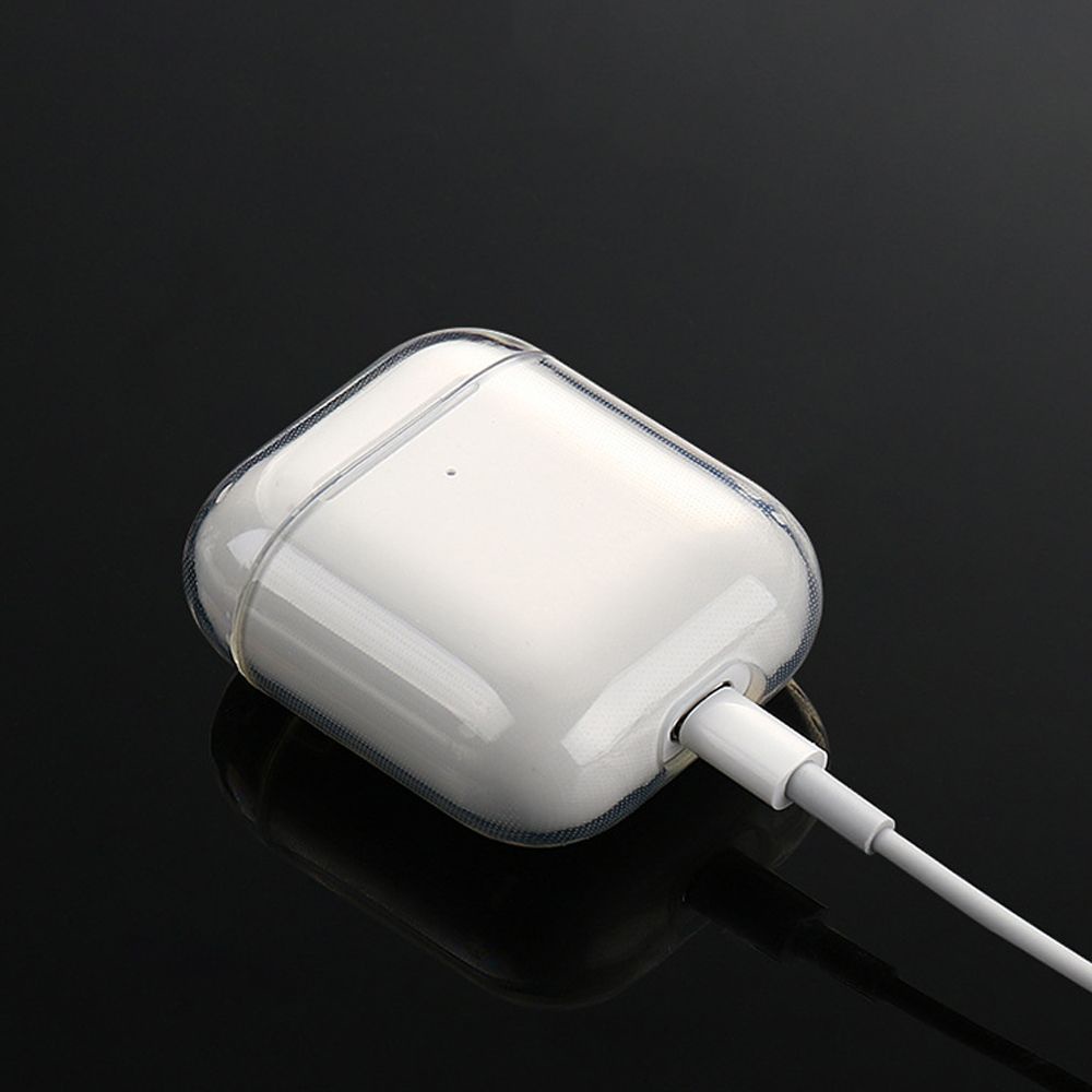 Vỏ bảo vệ hộp sạc tai nghe không dây trong suốt chống sốc chống trượt siêu mỏng