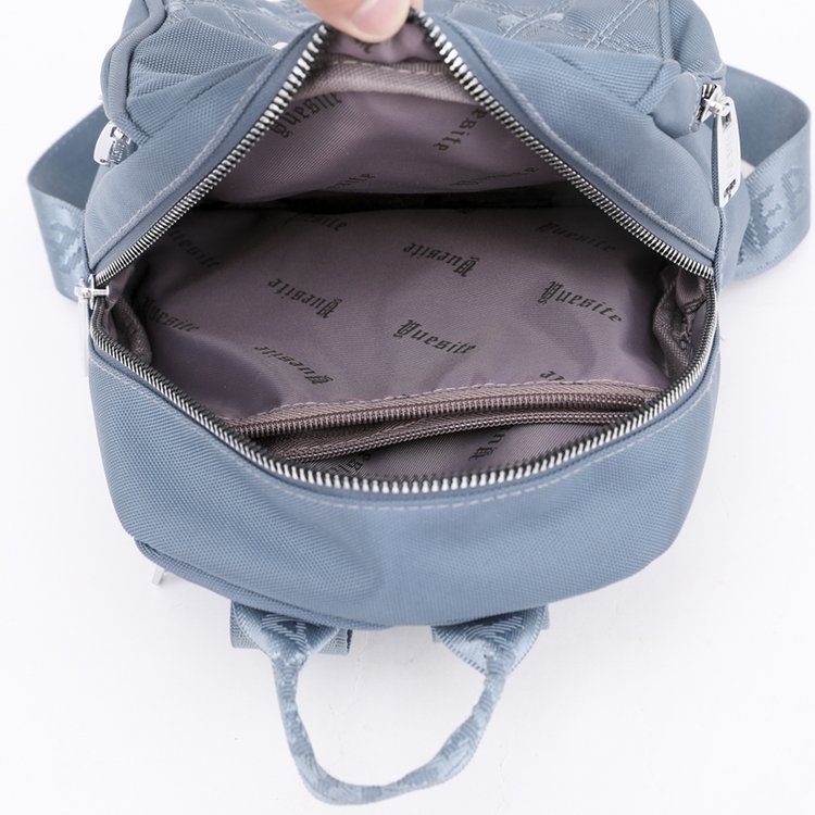 Ba Lô Đeo Vai Hình Vuông Nhiều Ngăn Bằng Vải Nylon Gọn Nhẹ Chống Thấm Nước Đa Năng Cho Nữ