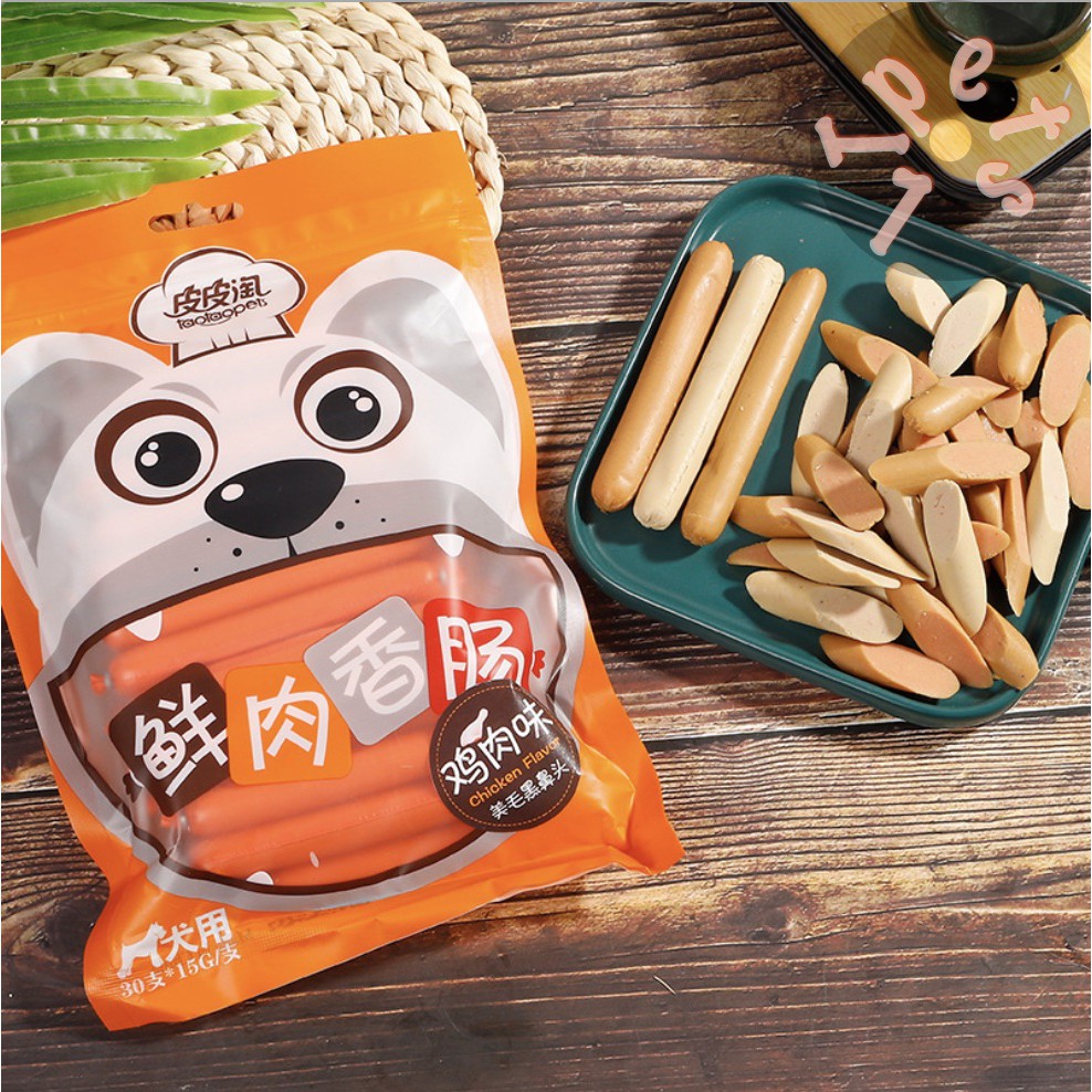 [Mã PET50 giảm 10% - tối đa 50K đơn 250K] Xúc xích taotaopet cho chó mèo (Túi 500gr-1kg)