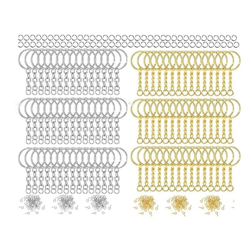 Set 300 Vòng Kim Loại Làm Móc Khóa/Trang Sức Thủ Công
