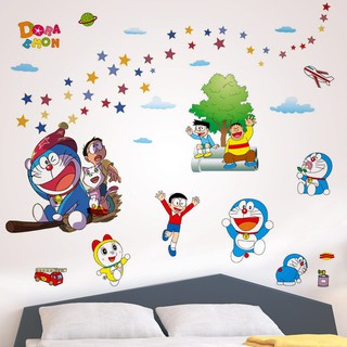 Decal dán tường Doremon size to