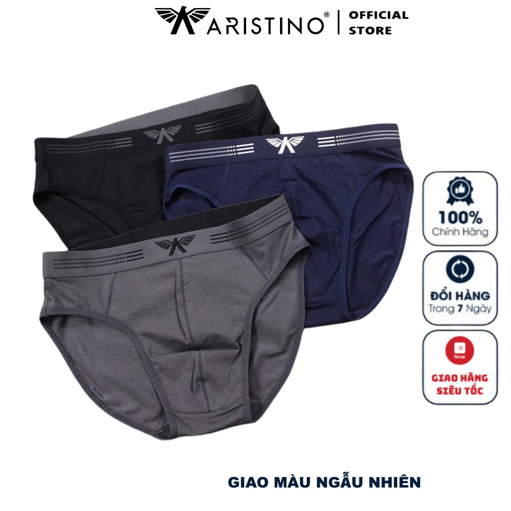 Quần Lót Nam Tam Giác Sịp Nam ARISTINO ABF056 Quần Xì Briefs Chất Organic Cotton Mềm Mại Thoáng Mát Thấm Hút Mồ Hôi