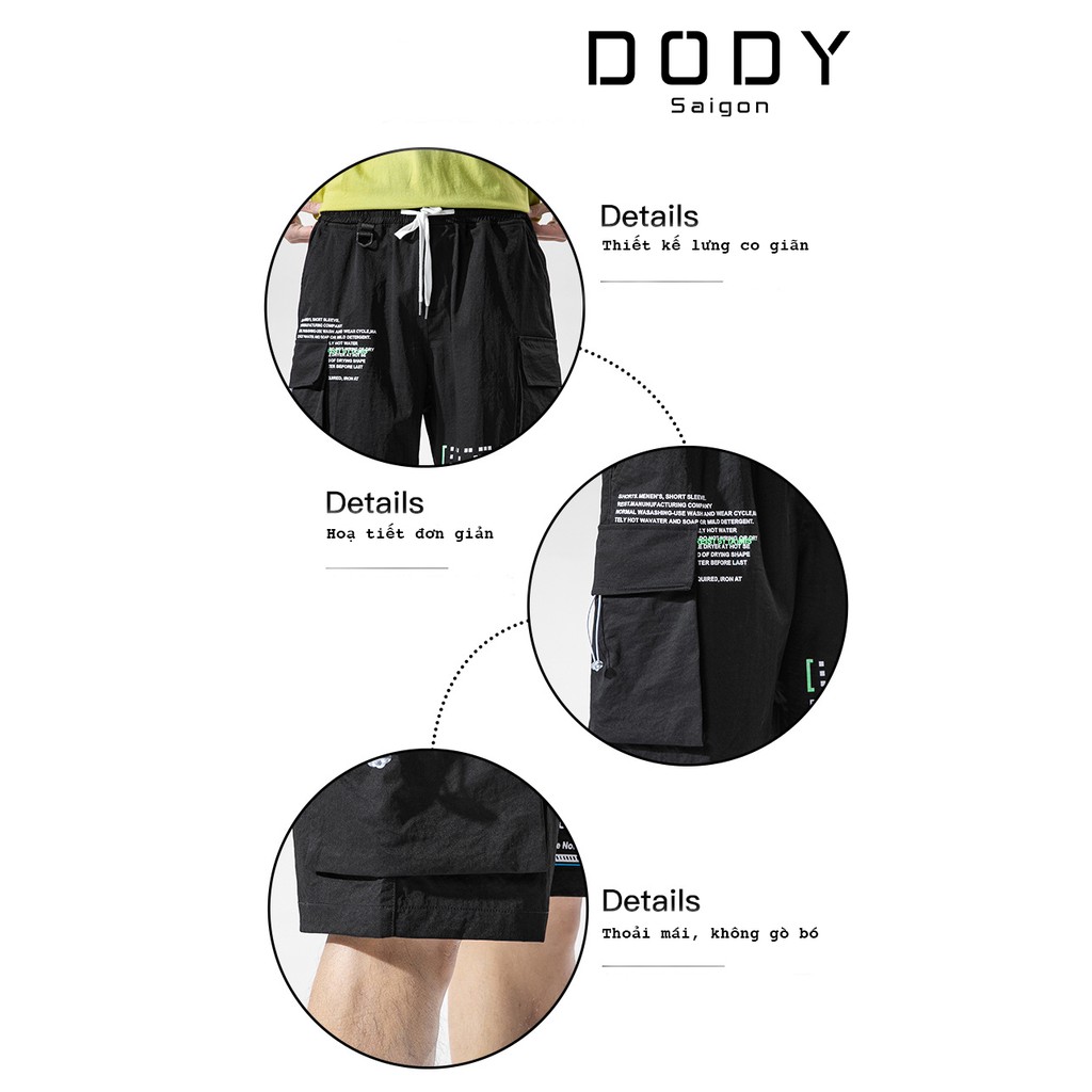 Quần Short Nam ống rộng Cao Cấp Trẻ Trung Hàn Quốc Unisex Nam Nữ [DODY Saigon / Quần Short Nam Ống Rộng] | BigBuy360 - bigbuy360.vn