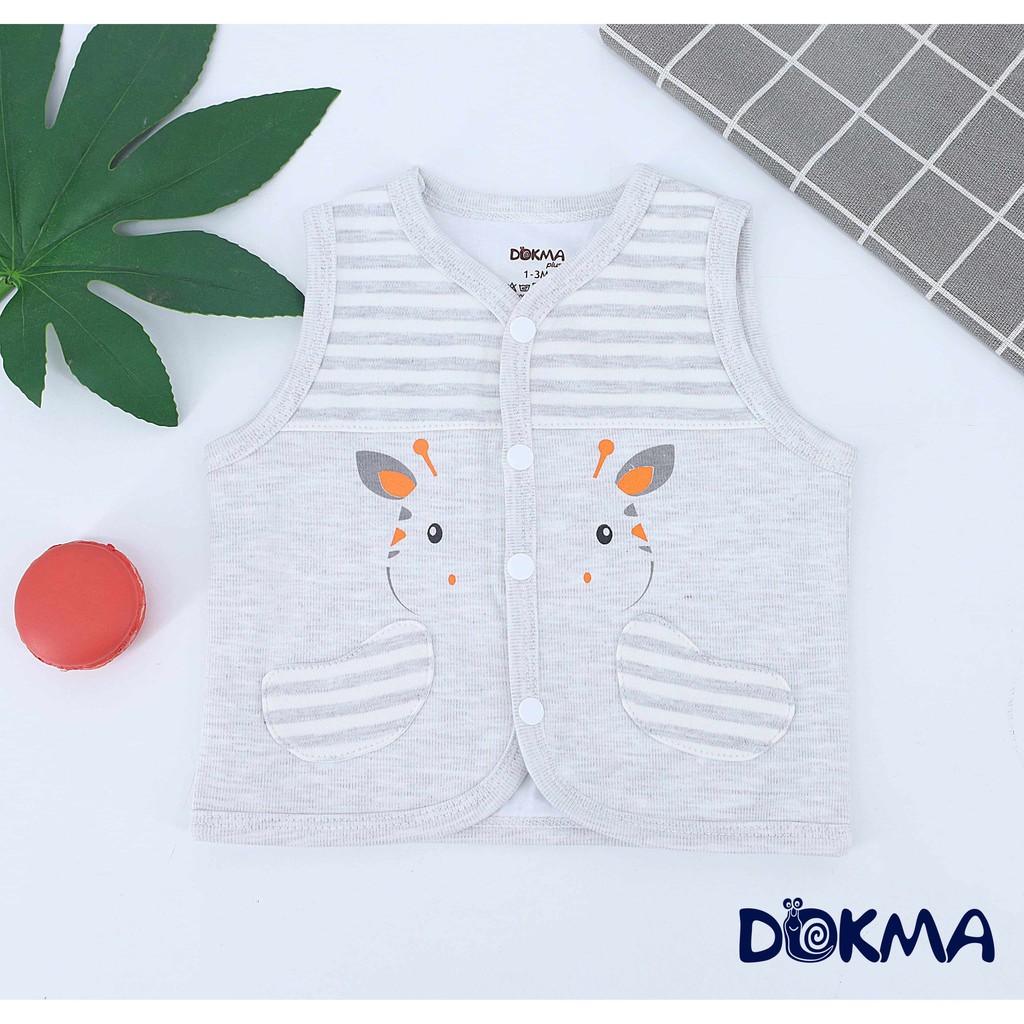 DA492 Áo gile phối kẻ Dokma ( 3-18m)