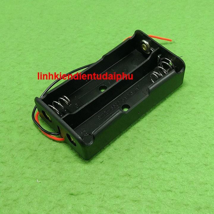 Đế pin 18650 2 cell mắc nối tiếp ra dây