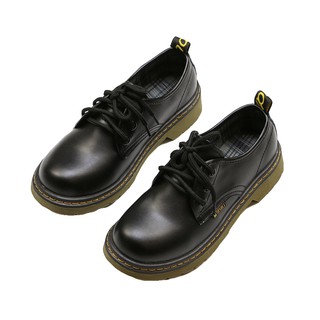 [ Có Sẵn 37] Boots nữ mũi tròn / giày cổ thấp da mềm mùa thu đông