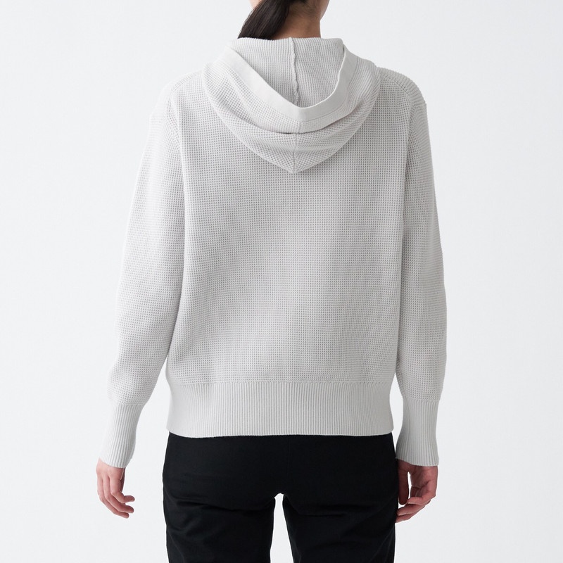 Muji Áo Có Mũ Chui Đầu Sử Dụng Sợi Nhẹ