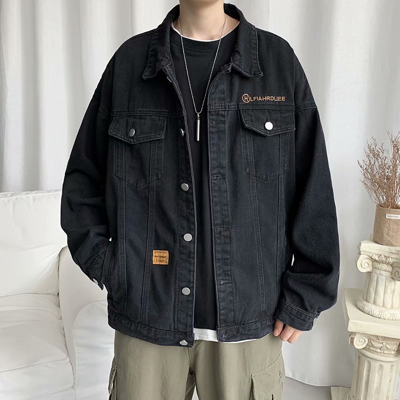 Áo Khoác Jeans Khói DECIERFANG Unisex Cho Cả Nam Và Nữ